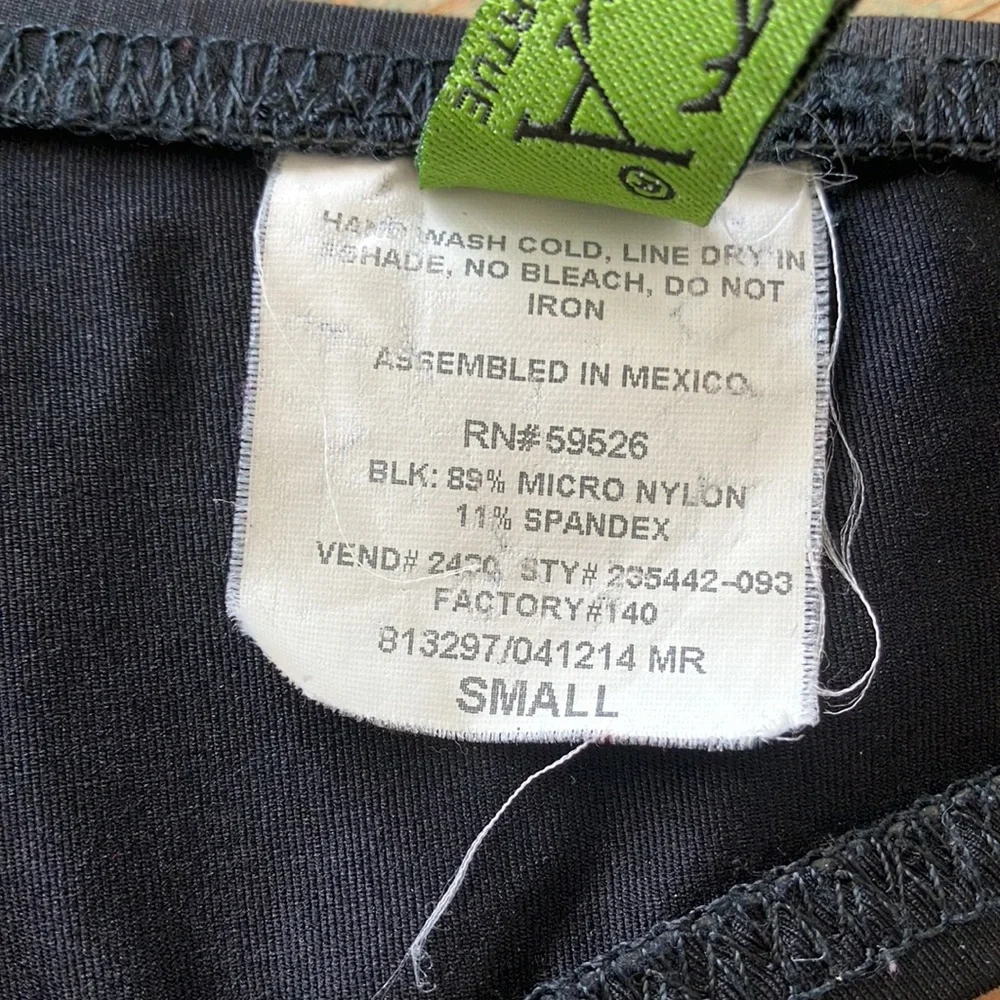 BECCA By Rebecca Virtue Black & Brass Adjustable Straps Bikini Top Sz S- EUC - Picture 7 of 7